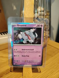 Greavard 105/198 Scarlet & Violet Reverse Holo Common Pokemon TCG [Near Mint] - Image 1