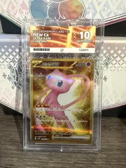 Mew EX Ultra Rare Gold 208/165 Korean 151 Sv2a - ACE 10 (PERFECT SUBGRADES) - Image 1