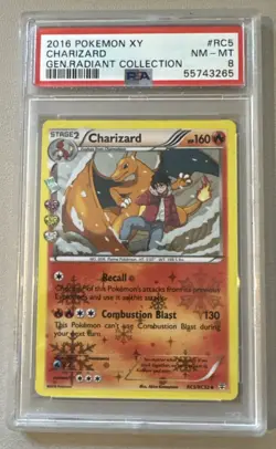Pokemon TCG Charizard Generations RC5/RC32 Radiant Collection - PSA 8 - Image 1