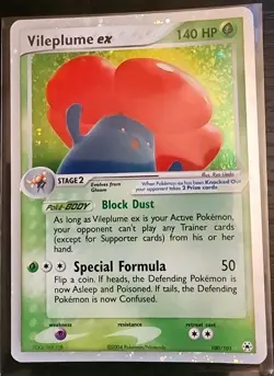Vileplume Ex 100/101 Ex Hidden Legends Holo 2004 Pokemon TCG Card Lp - Image 1