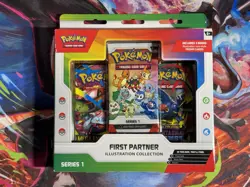 Pokemon First Partner Illustration Collection Series 1 Box | SEALED - Image 1
