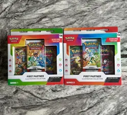 Pokemon first Partner Illustration Collection Series 1 And 2 Box - Image 1