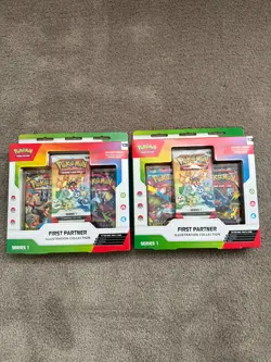 Pokemon TCG: First Partner Illustration Collection Box - Series 1 - x2 Bundle - Image 1