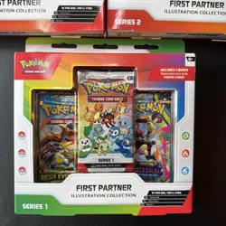 Pokemon TCG First Partner Illustration Collec 2x Box Series 2, 1x box series 1 - Image 2