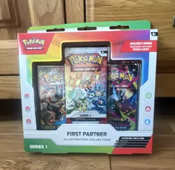 Pokemon TCG First Partner Illustration Collection Series 1 Promo Box (3) - Image 1