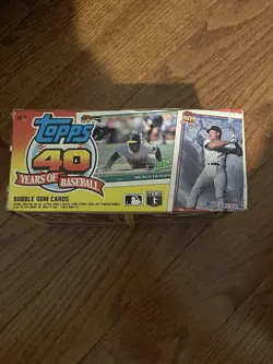 1991 Topps “40 Years Of Baseball” Wax Box 36 Factory Sealed Packs - Image 4