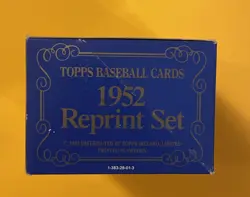 1952 Topps Baseball Cards Reprint set 1983 Factory Sealed - Image 3