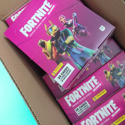 Panini 2020 Fortnite Reloaded Trading Cards Sealed Case 70 Fat Packs Display Box - Image 3
