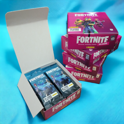 Panini 2020 Fortnite Reloaded Trading Cards Sealed Case 70 Fat Packs Display Box - Image 4