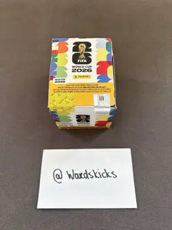 2026 Panini World Cup Sticker Box Exclusive Gold Crumple 50 Packs Sealed New 1 - Image 1