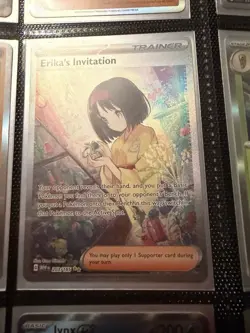 Pokemon TCG Erika's Invitation Scarlet & Violet Holo Card 203/165 - Image 1