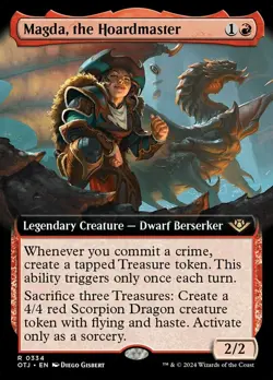 MTG Magda, the Hoardmaster - Foil - Extended Art, Outlaws of Thunder Junction, D - Image 1
