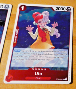ONE PIECE CARD GAME RARE HOLO CARTE FRANCAISE UTA OP09-002 FR MINT - Image 1