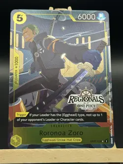 One Piece TCG | Roronoa Zoro | Offline Regional 2026 Vol. 1 | Regional Stamp NM - Image 1
