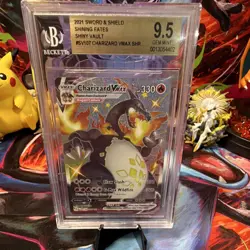 Pokemon Co Charizard VMAX SV107/SV122 Shiny Vault Holo EN Full Art BGS 9.5 - Image 1