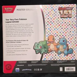 Pokemon Scarlet & Violet 151 Poster Collection Box Bulbasaur Charmander Squirtle - Image 2