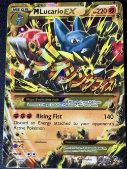 Pokemon M Lucario EX 113/111 XY Furious Fists (Secret Rare) Full Art Holo ENG - Image 2