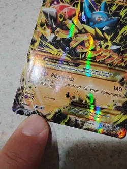M Lucario EX (Secret) 113/111 XY - Furious Fists Holo - Image 2