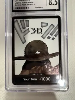 One Piece CCG Don!! Legacy of the Master Double Pack Set Vol.8 CGC 8.5 Card - Image 3