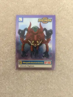 1999 Ultimate Digimon Animated Series Holo MegaKabuterimon U8 of 8 Trading Card - Image 1