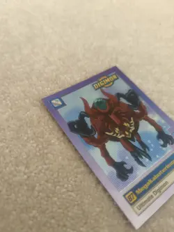1999 Ultimate Digimon Animated Series Holo MegaKabuterimon U8 of 8 Trading Card - Image 3