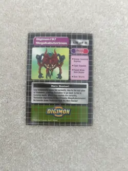 1999 Ultimate Digimon Animated Series Holo MegaKabuterimon U8 of 8 Trading Card - Image 5