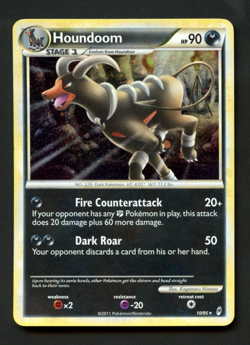 Houndoom 10 /95 Call of Legends Moderately Played Holo Rare Pokemon Card - Image 1