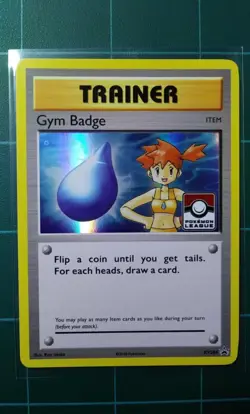 Pokemon Card XY Evolutions Promo XY204 Gym Badge Misty Holo League Promo NM - Image 1