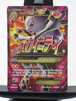 Pokemon TCG M Mewtwo EX Full Art Holo Ultra Rare Card 160/162 Breakthrough - Image 1