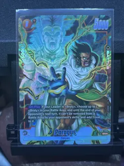 Paragus FB08-084 Alternate Art Saiyan's Pride Dragon Ball English Card Fusion Wo - Image 1