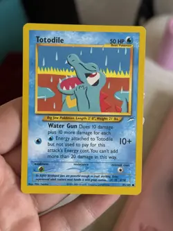 Pokemon TCG Totodile Neo Destiny 85/105 LP Condition WOTC Vintage Card - Image 1