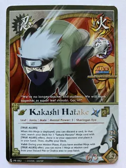 Naruto CCG Kakashi Hatake Shonen Jump Promo Foil Card PR 052 - Mint/Rare - Image 1