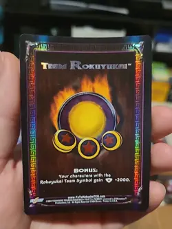 Yu Yu Hakusho TCG CCG Team Rokuyukai 1st Edition Bonus Card Holo Foil - Image 1