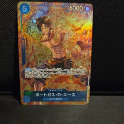 One Piece Card Game OP08 TCG - Portgas.D.Ace (OP08-052) Japanese Special Rare - Image 1
