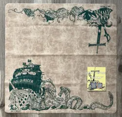 One Piece Cloth Playmat - Tan w/ Green Ink - Yggdrasil Materias - Image 1