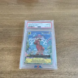 Bandai One Piece CCG Monkey D. Luffy OP08-109 Treasure Rare Foil PSA 10 - Image 3