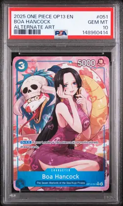 2025 ONE PIECE OP13-CARRYING ON HIS WILL ALTERNATE ART #051 BOA HANCOCK PSA 10 - Image 1