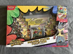 Pokemon Ascended Heroes Premium Poster Collection Mega Lucario - Damaged Box - Image 1