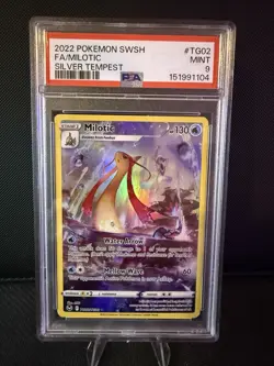2022 Pokemon PSA 9 Milotic #TG02/TG30 SWSH Silver Tempest Trainer Gallery Mint - Image 1