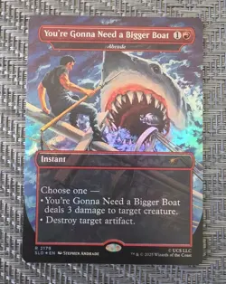 You're Gonna Need a Bigger Boat (Abrade) Rainbow Foil - JAWS Secret Lair MTG - Image 1