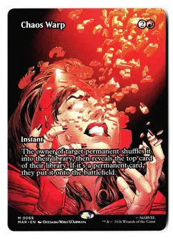 Chaos Warp (Borderless) 69 Marvel Universe Eternal-Legal Magic: The Gathering - Image 1