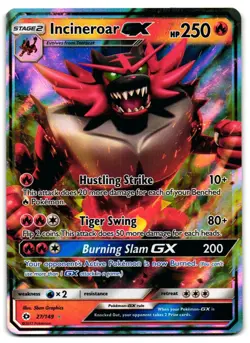 Incineroar GX 27/149 - Sun & Moon Rare GX Pokemon TCG Holo - M/LP Card - Image 1