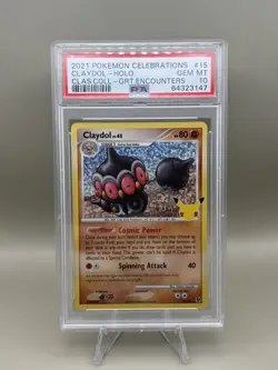 2021 POKEMON CELEBRATIONS CLASSIC COLL #15 CLAYDOL-HOLO PSA 10 - Image 1