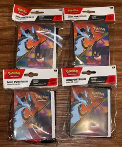 Pokemon TCG Mini Portfolio Phantasmal Flames Booster Pack New Sealed Lot of 4 - Image 2