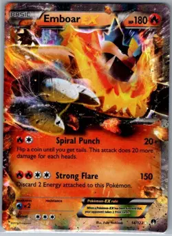 Emboar EX 14/122 XY - BREAKpoint - Pokemon Card - NM - Image 1