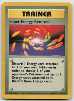 Pokemon Card Super Energy Removal Rare Base Set 079/102 - Image 1