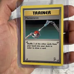 MAINTENANCE - 112/130 - Base Set 2 - Pokemon Card - Vintage Uncommon WOTC LP+ - Image 2