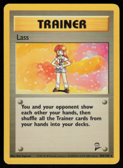 Lass 75/102 Rare Base Set Unlimited Pokemon LP - Image 1