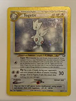 Togetic Holographic Rare Pokemon Card 2000 Neo Genesis 16/111 Holo - Image 1