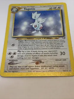 Togetic Holographic Rare Pokemon Card 2000 Neo Genesis 16/111 Holo - Image 2
